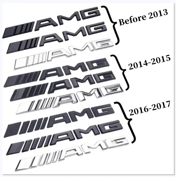 1pcs For AMG Suitable for Mercedes-Benz W204 W205 W206 W177 X205 W166 A/B/C/E/G/CLA/GLK-class decorative 3D ABS trailer sticker. ED1