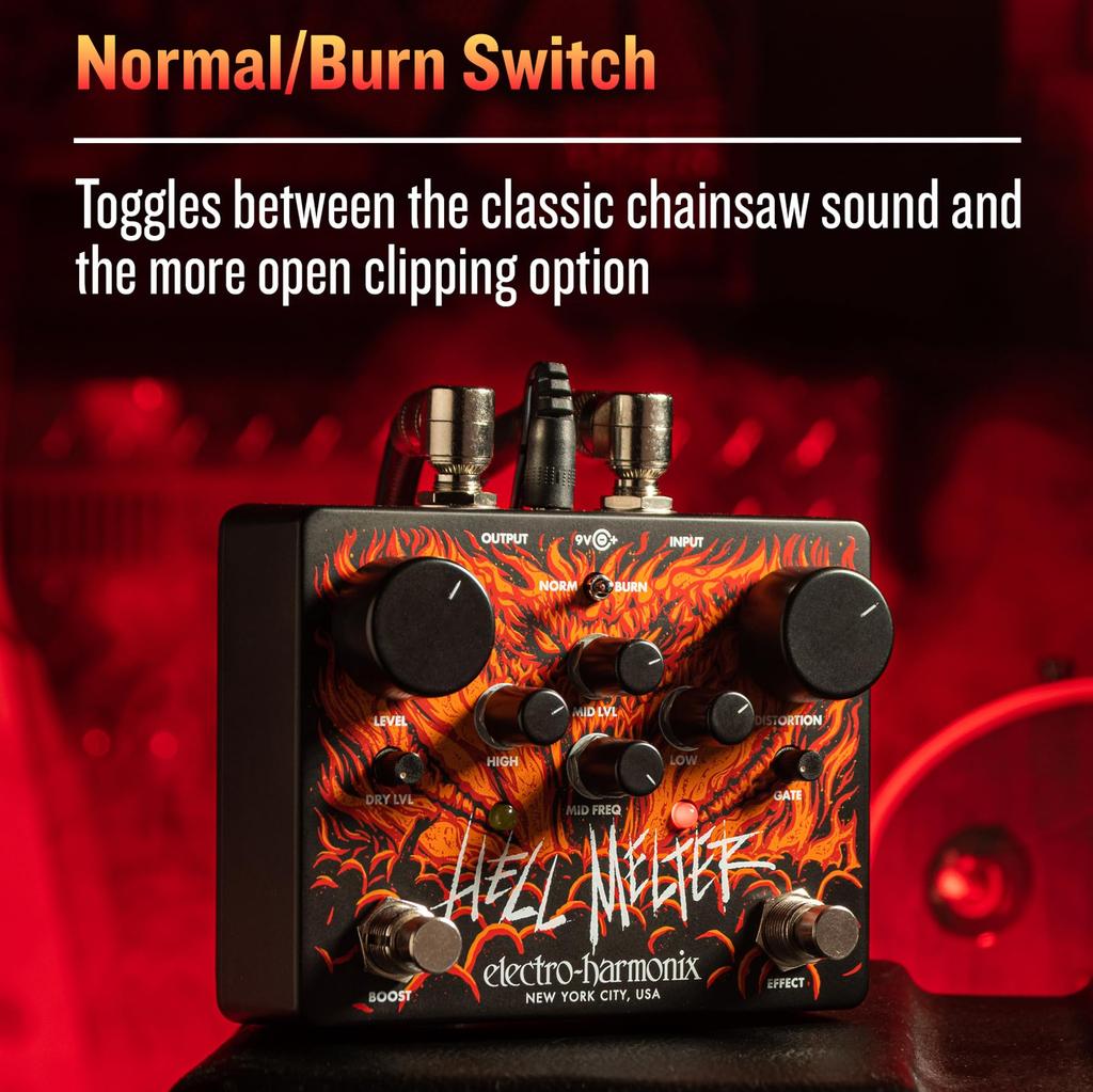 Hell Melter Advanced Metal Distortion Guitar Effect Pedal ELECTRO-HARMONIX