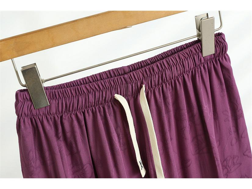 Летние женские хлопково-шелковые твиловые брюки с высокой талией и широкими штанинами 2025: Легкий, Свободный и Универсальный