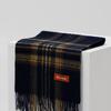 RECLOW EENY CHECK Wool 100% MUFFLER YELLOW NAVY