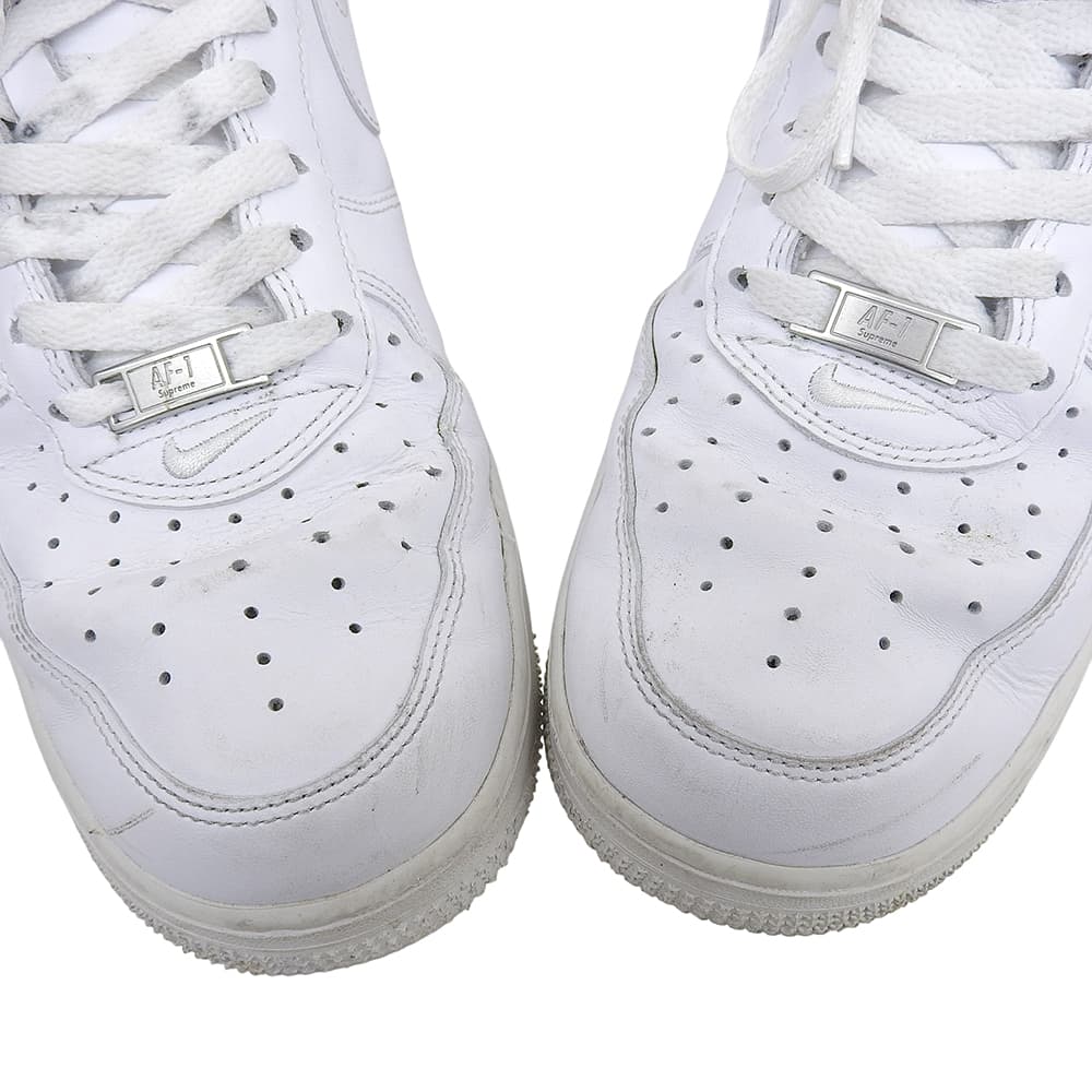 Nike Мужские кроссовки Air Force 1 с высоким верхом, Белые, 11,2 дюйма, обувь CU9225-100 10,5(США) белыйИспользованный