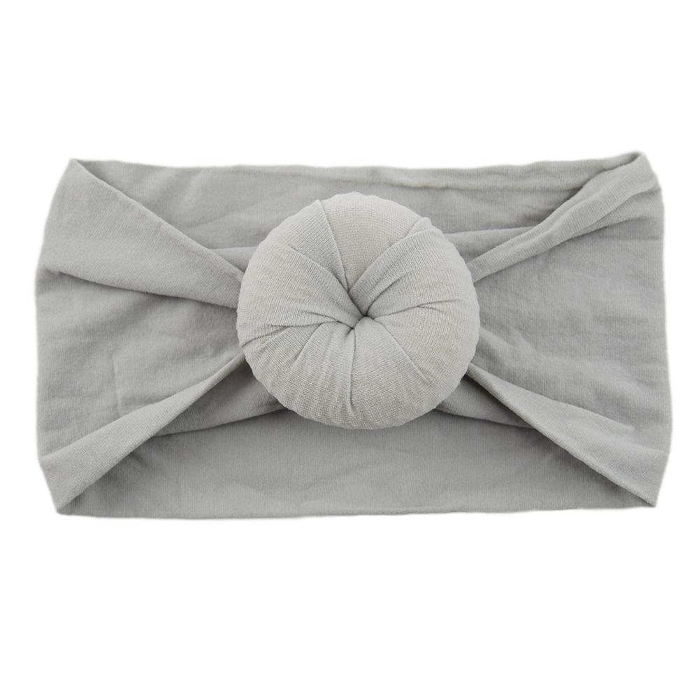 Детские головные уборы из нейлона, широкие детские аксессуары для волос, мягкие чулки с шариками, повязка на голову для малышей из нейлона, повязка на голову в виде пончика