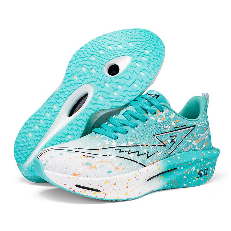 Fashion Lace-up Running Shoes Men Women Damping Sneakers Training Sports Shoes Anti-slip Thick-soled Trainers Breathable