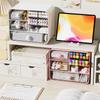 Durable Transparent Desktop Drawer Box Cosmetic Organizer Sundry Box Stationery Storage Boxes Desk Pen Holder Home School Office