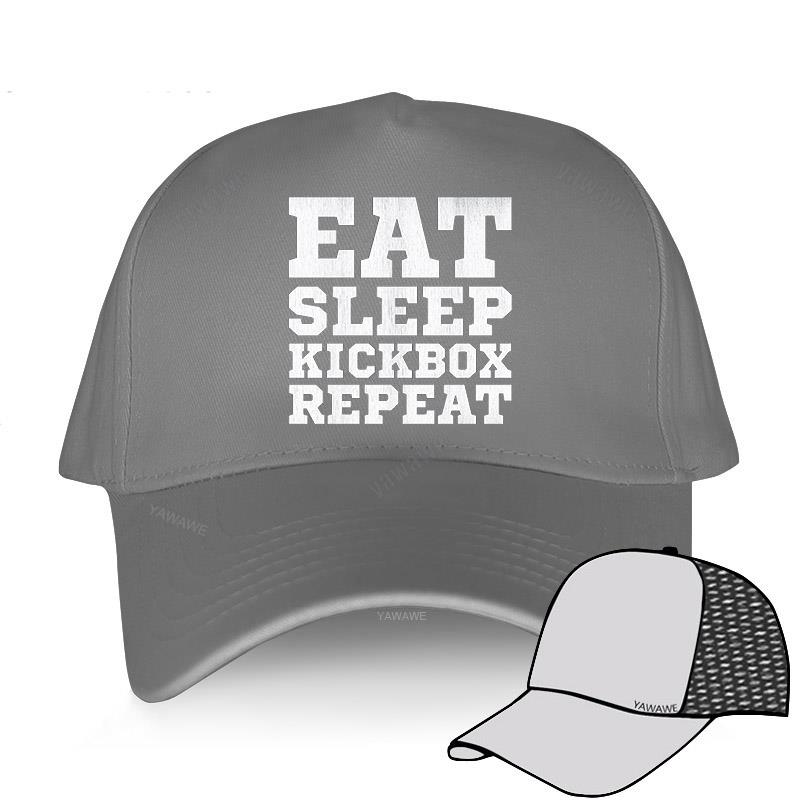 Роскошная кепка, модная хлопковая солнцезащитная шляпа унисекс, EAT SLEEP KICKBOX REPEATAHX, новая регулируемая шляпа, мужские бейсболки в простом стиле