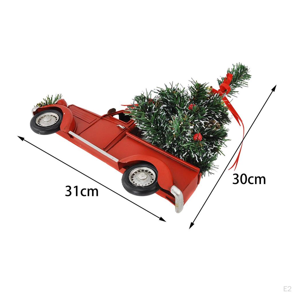 Рождественский декор красного грузовика, праздничный декор для комнаты в фермерском доме