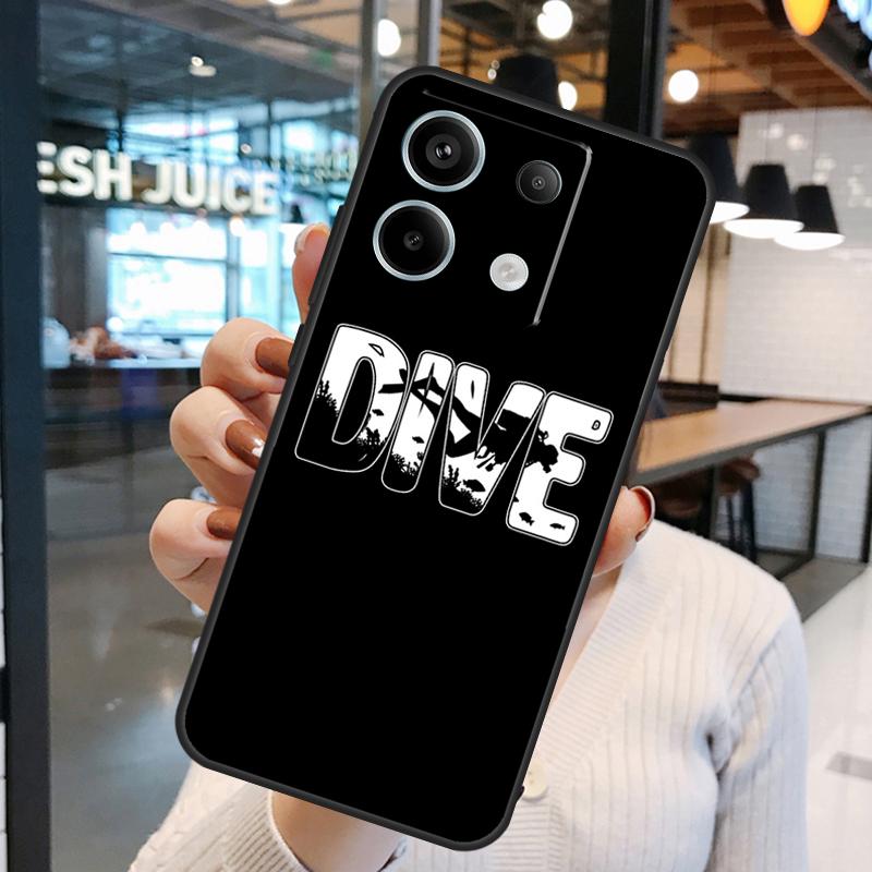 Чехол для Scuba Diver Diving Funda для Xiaomi Redmi Note 13 Pro 12 11 9 10 Pro 12S 11S 10S Redmi 13 12 10C 12C 13C