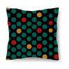Home Decoration Bedroom Living Room Car Cushion Cover Pillowcase Colorful Dot Decorative  Sofa