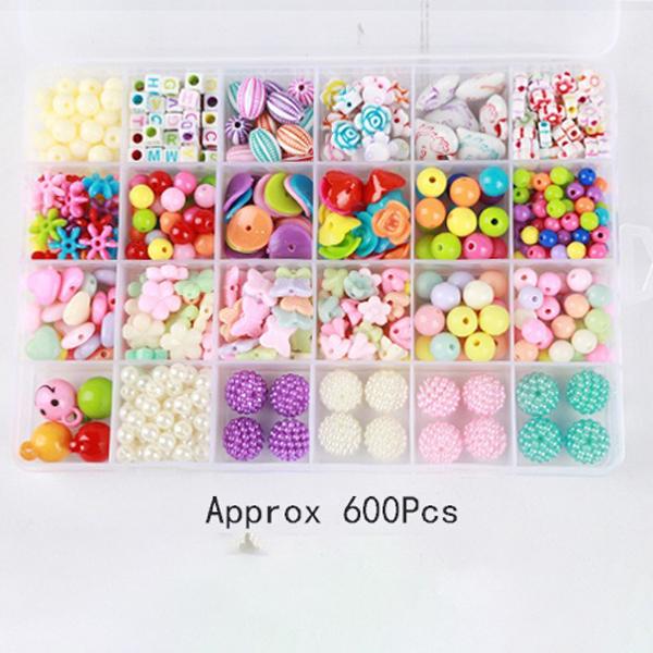 Развивающие игрушки для девочек, ожерелья, браслеты, комплект для изготовления ювелирных изделий, набор бусин, игрушки из бисера для детей, хороший подарок