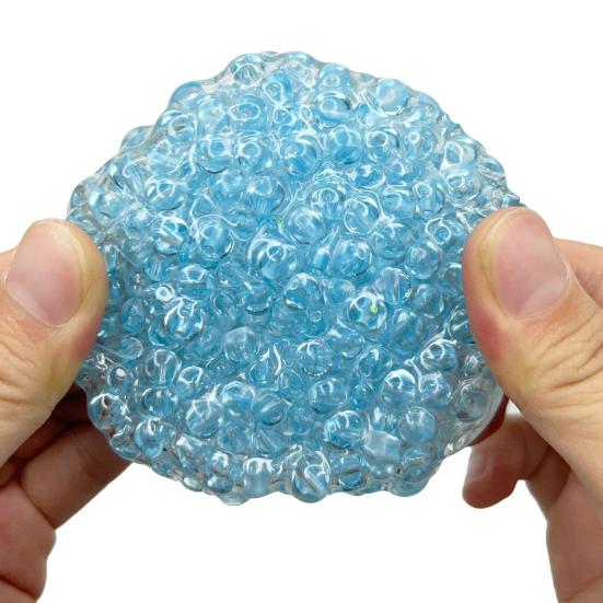 Хрустящий антистресс мяч для снятия тревоги и стресса, шарик с бусинами, игрушка для сжимания, портативный для путешествий, мягкий ТПР, успокаивающий текстурированный мяч, сенсорная игрушка-непоседа