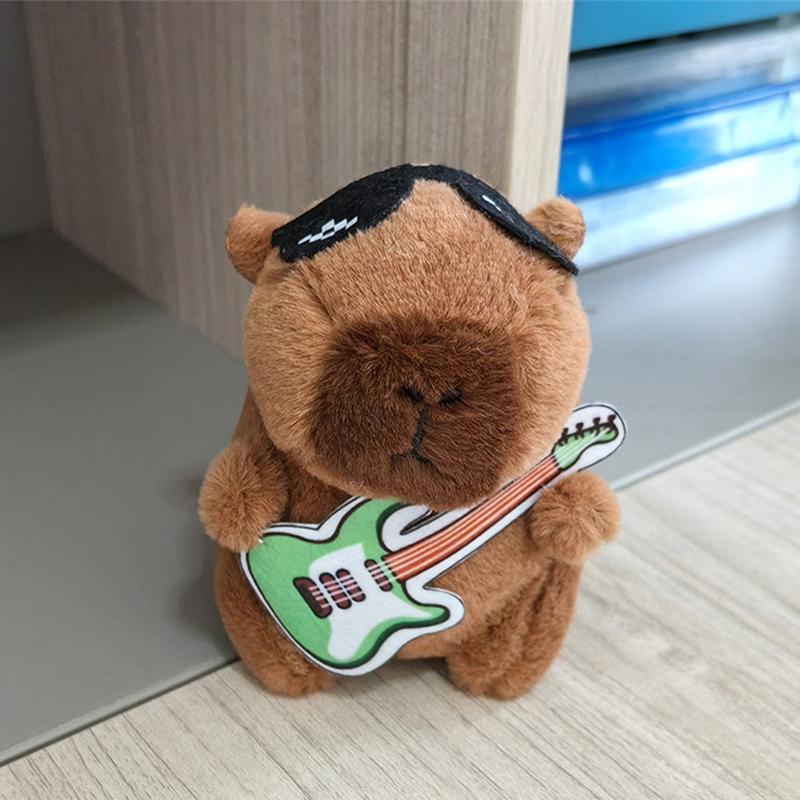 Капибара плюшевая кукла мультфильм брелок кулон мягкая кукла рюкзак кулон автомобиль сумка брелок декор детский подарок брелок