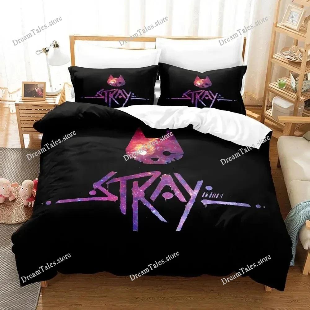 Игровые Постельное Белье с Принтом Stray Комплекты Одеяло Покрывало Наволочки Комплекты Детский Взрослый Размер Домашний Текстиль Роскошный Подарок