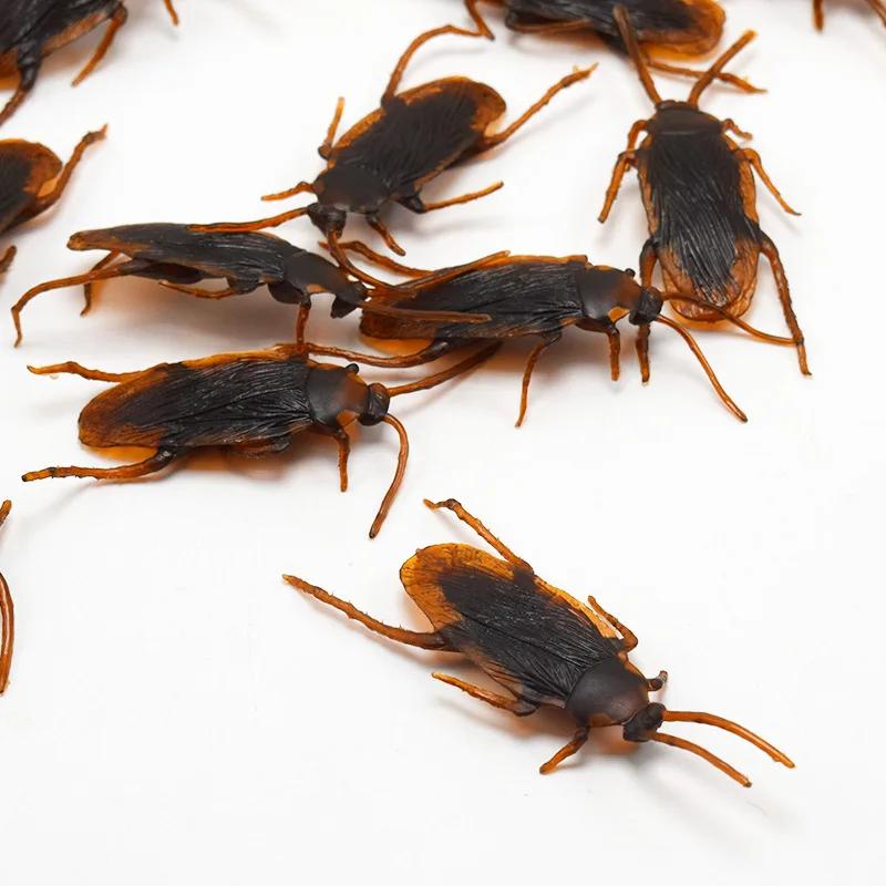 Special Lifelike Model Simulation Fake Rubber Cock Cockroach Roach Bug Roaches Toy Prank Funny Trick Joke Toys April Fools Prank