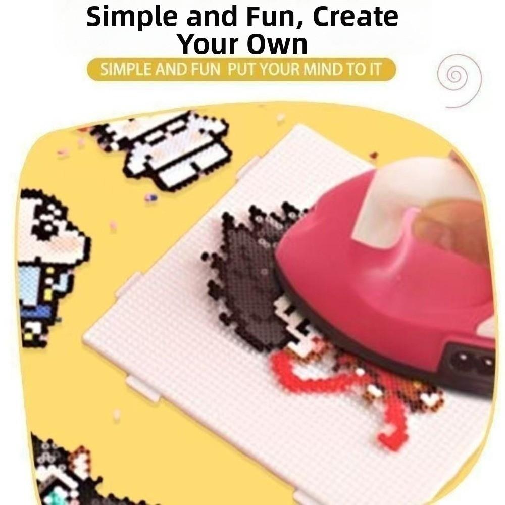 2.6mm Perler Hama Beads Kit DIY Make Puzzle 3D Puzzle Beads Hama Beads Box Children Toy