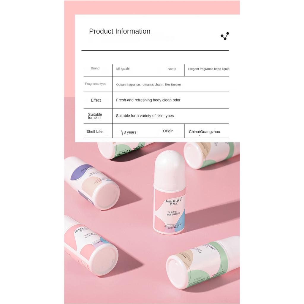 Ходячие бусины, жидкий антиперспирант для подмышек, длительный аромат, духи для тела, портативный дезодорант, духи для женщин и мужчин