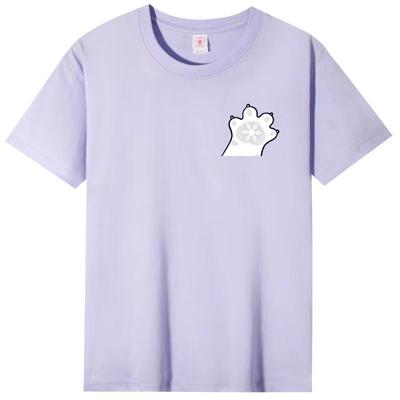 Хлопковая белая футболка с коротким рукавом женская 2025 лето новая большого размера топ свободный