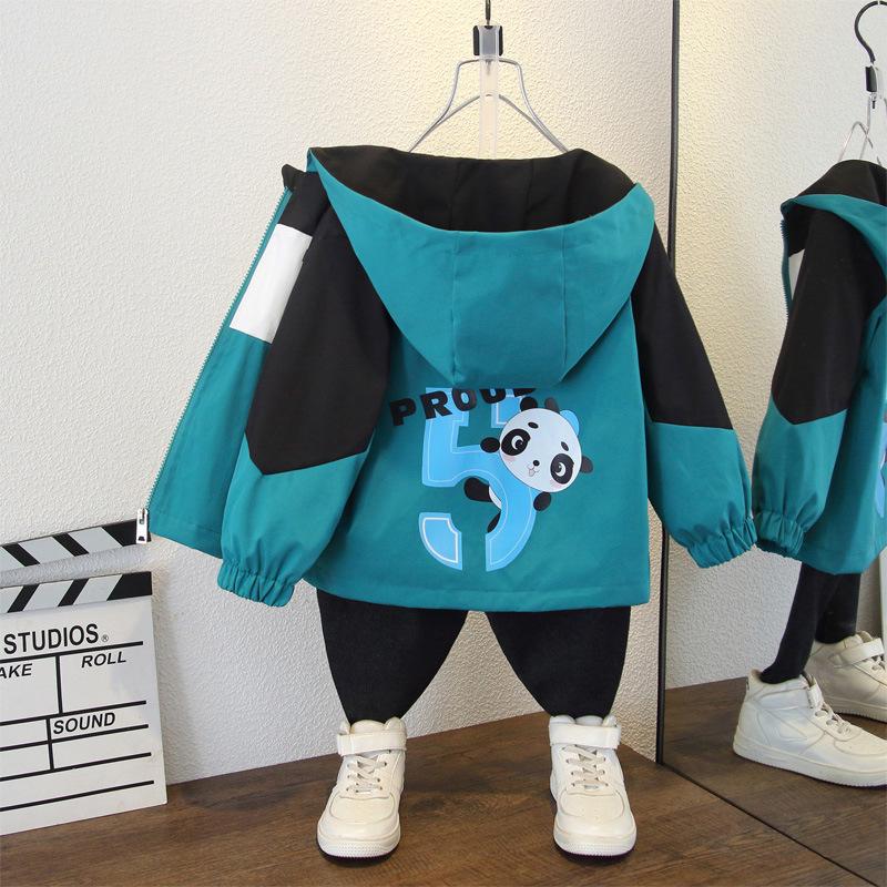 Детский демисезонный ветрозащитный плащ: Коллекция 2025 для мальчиков, возраст 2-11 лет