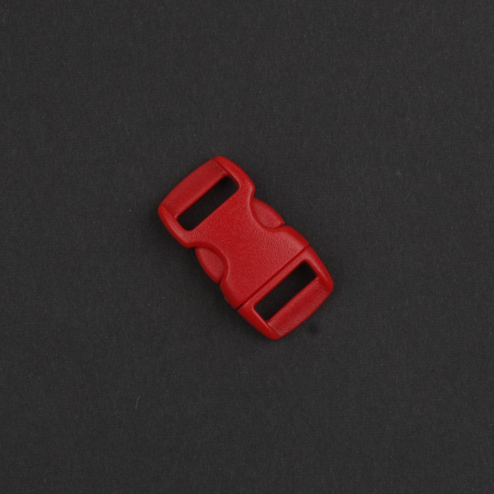 DIY Plastic Bracele Parachute 10mm 3/8" Side Release Buckle Outdoor Camp Paracord Webbing Strap