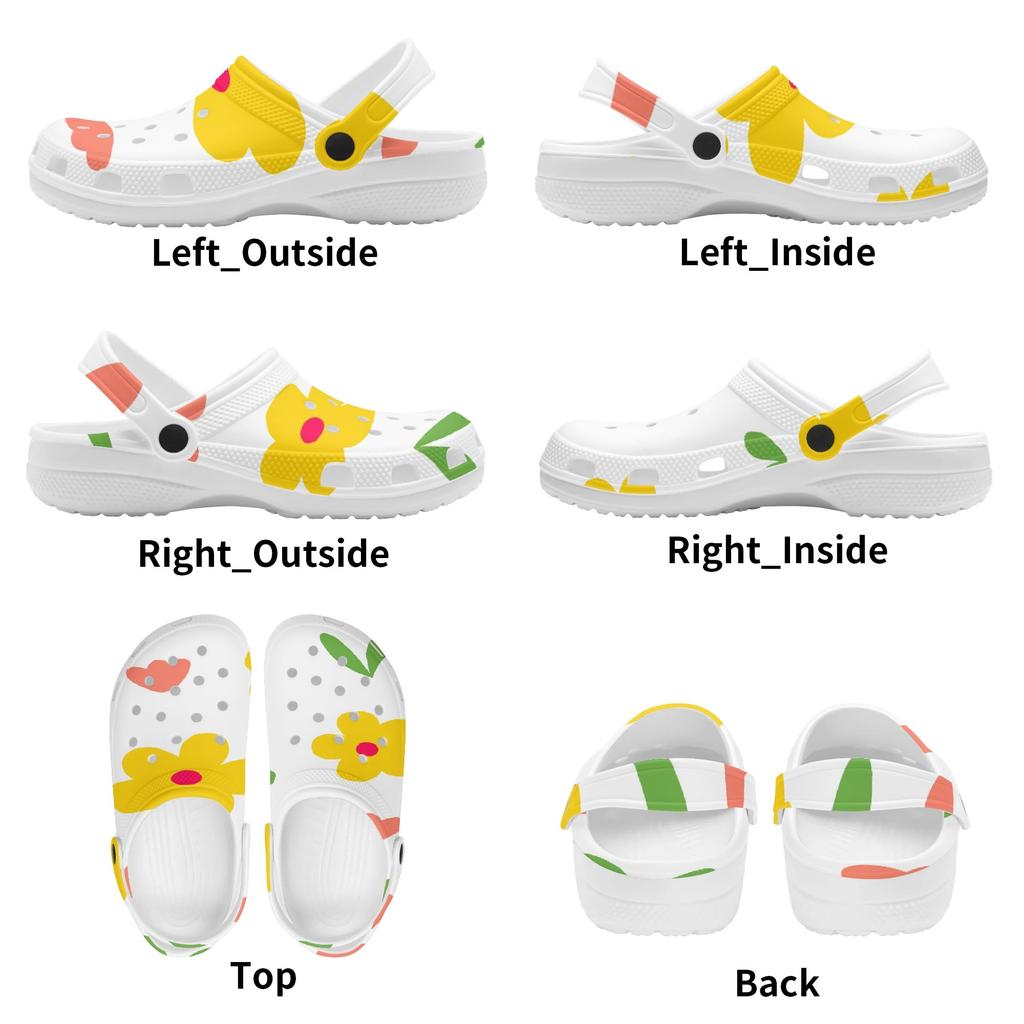 Funny Print EVA Clogs Men Women Ventilated Breathable Slip On Casual Shoes Soft Sole Summer Sandals Lightweight Daily Wear