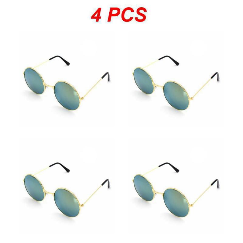 2/4/6PCS Shades Vintage Tac Lens Material Retro Unisex Gafas Sol Mujer Mens And Womens Fishing Camping Goggles Personality