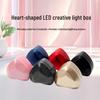 Роскошная светодиодная шкатулка для украшений в форме сердца для колец и ожерелий