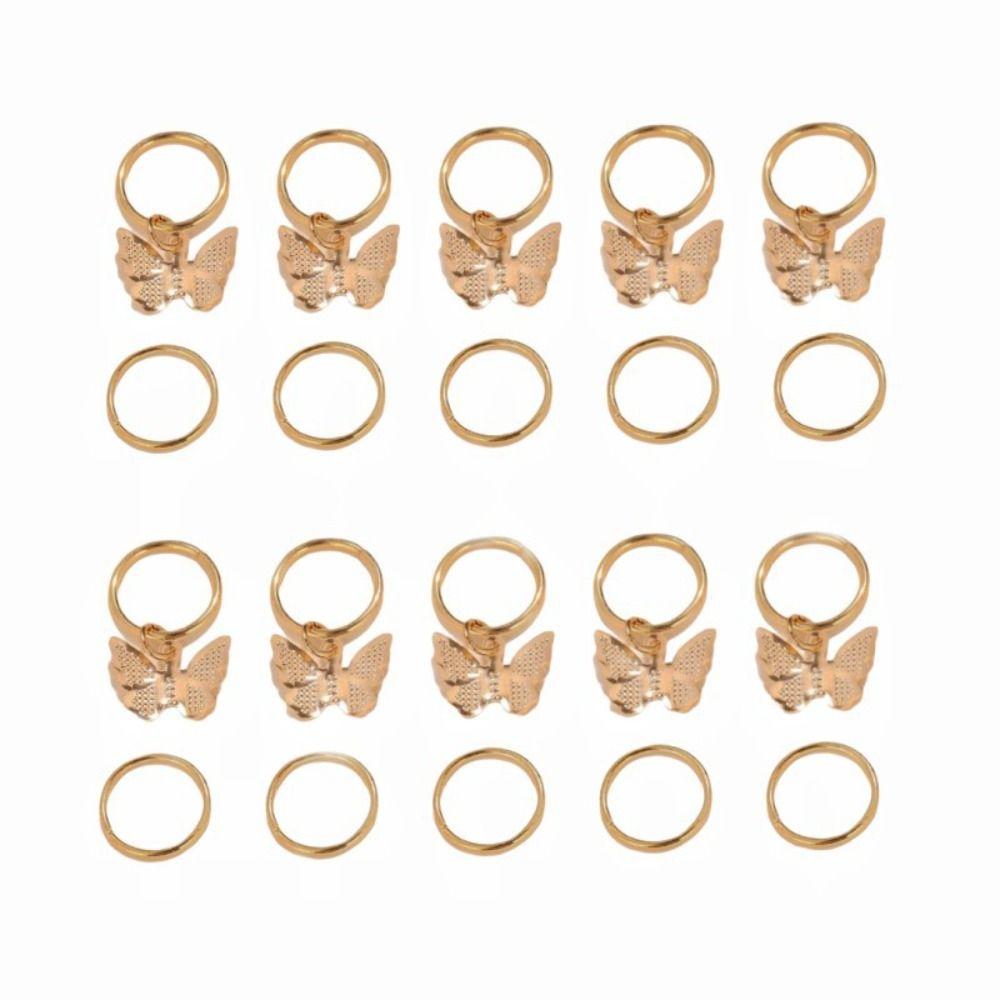 Дредлок Кольцо для волос Аксессуар Грязная коса Заколка для волос Плетение волос Металлические манжеты Украшения