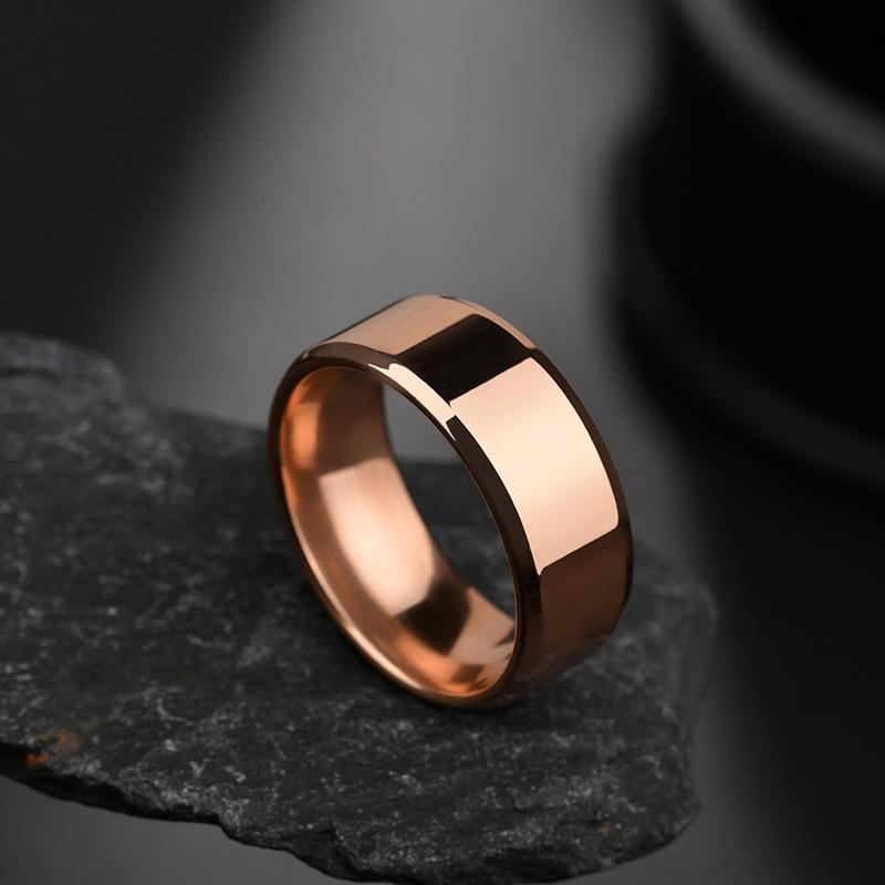 Высококачественные титановые кольца из нержавеющей стали Модные черные кольца для вечеринок для мужчин
