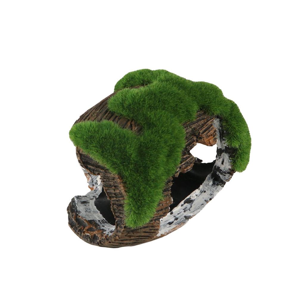 Смола Искусственные Антикварные Бочки Креативный Мох Сломанное Ведро Поделки Пещера-Укрытие для Рептилий Дом