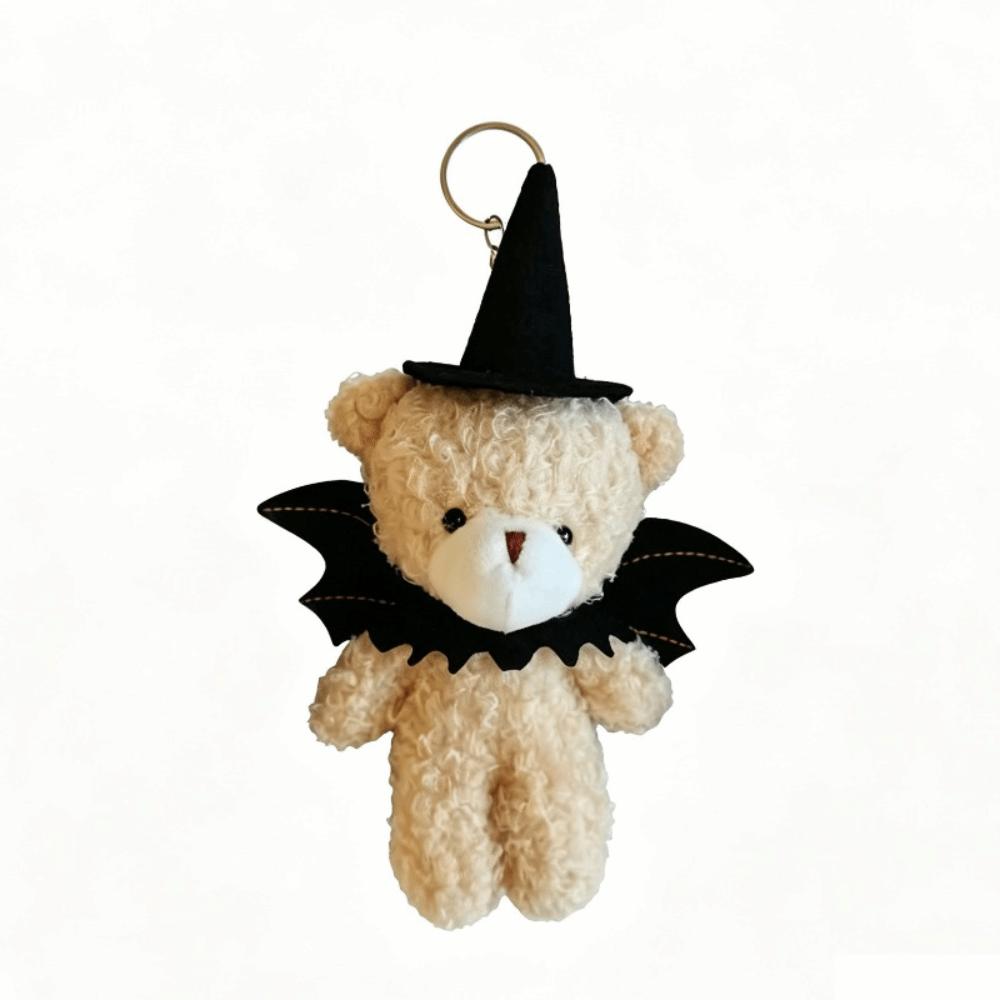 DIY Halloween Plush Pendant Kawaii Bear Plush Doll Little Bear Plush Keychain Phone Accessories