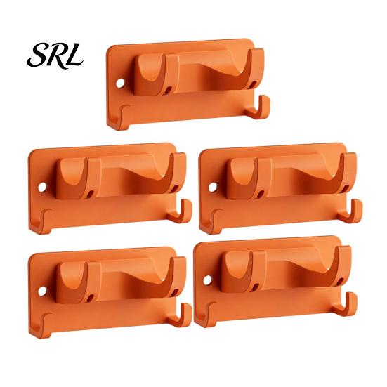 Adjustable Utility Holder for Rakes Wall Mount Garage Tool Organizer, Heavy Duty ABS Compact Storage Bracket, Weather Space Saving Hooks Resistant