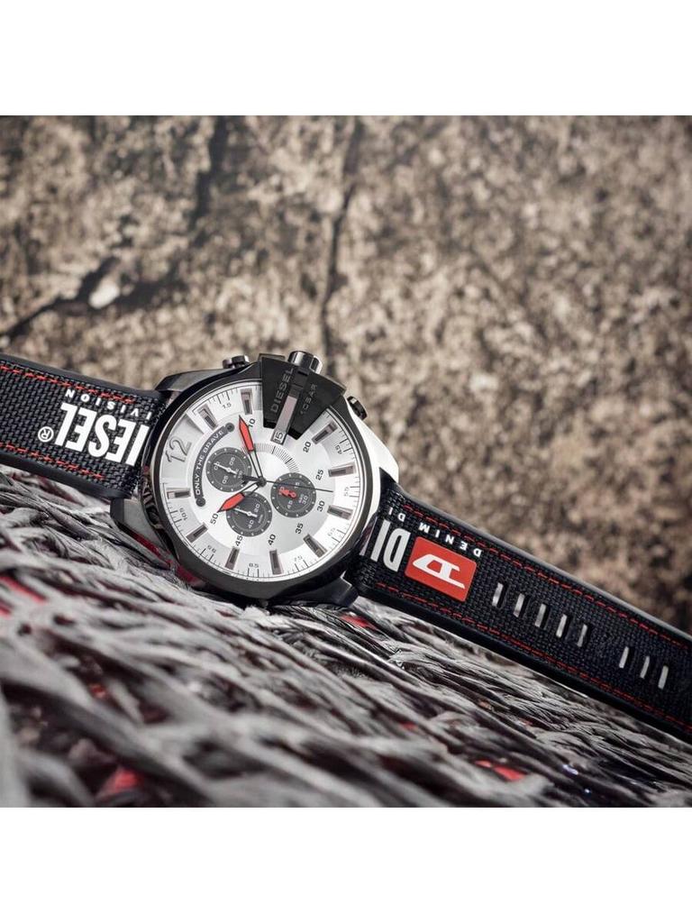 Meg Chief Sport Leisure Мужские кварцевые часы DZ4512 51мм Серебристый круглый циферблат