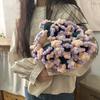Finished Daisy Bouquet Blanket Fashion Artificial Knitted Blanket  Holiday Gifts
