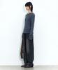 INSILENCE WOMEN Rustic Wool Knit Deep Blue