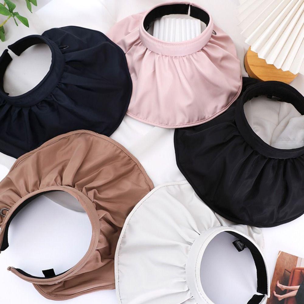 Широкополая шляпа-ракушка от солнца Мягкая пляжная шляпа Повседневная кепка-ведро для девочек