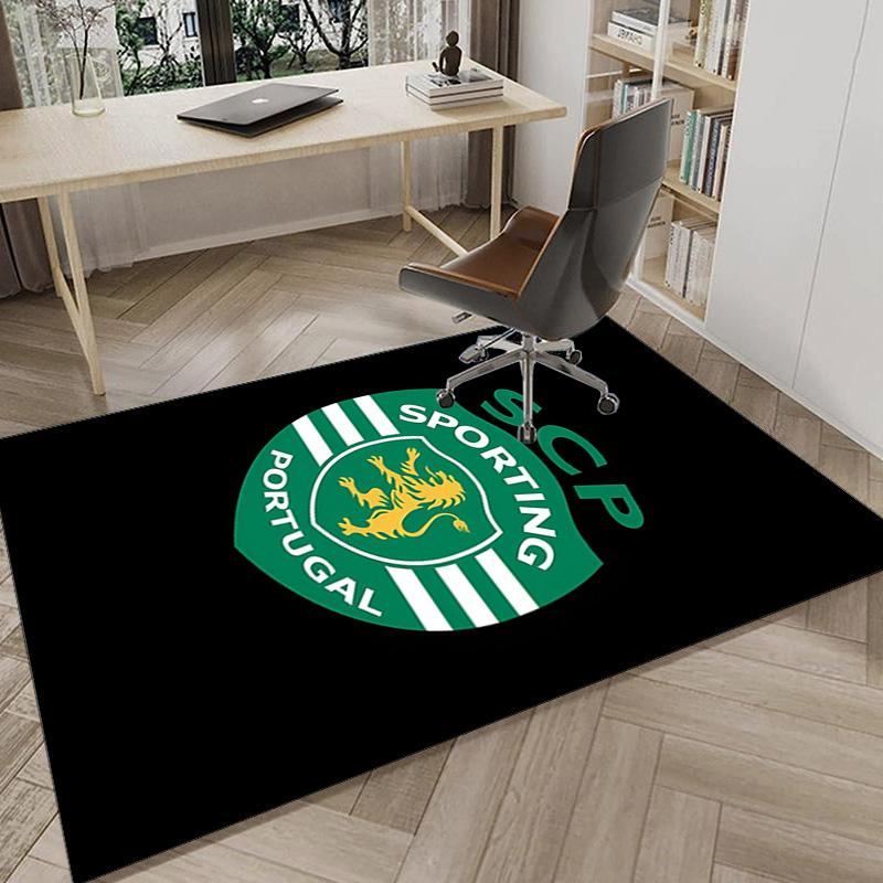 Sporting Cp Crest Emblem Area Rug Office rug, Chair Rug, Decor Carpet Livingroom bedroom Mat, Large Size Fan gifts Christmas gifts