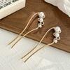 New Retro Temperament Pearl U-shaped Hairpin Clips Head Plate Hair Fork Hair Sticks Headwear for Women Girls Jewelry Gifts