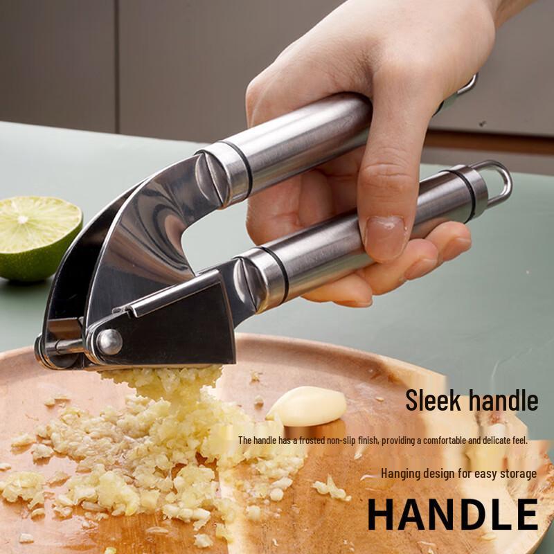 304 Stainless Steel Multifunction Garlic Press
