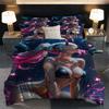2/3pcs Quilt Cover Set with Sexy Anime Print Pattern Quilt Cover Set Includes Quilt Cover and Pillowcase - Perfect for Bedroom