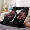 Rock Roll Flannel Blanket Throw Blanket Soft Warm Sofa Bed Camping home Decor Unique Christmas Gift C92697
