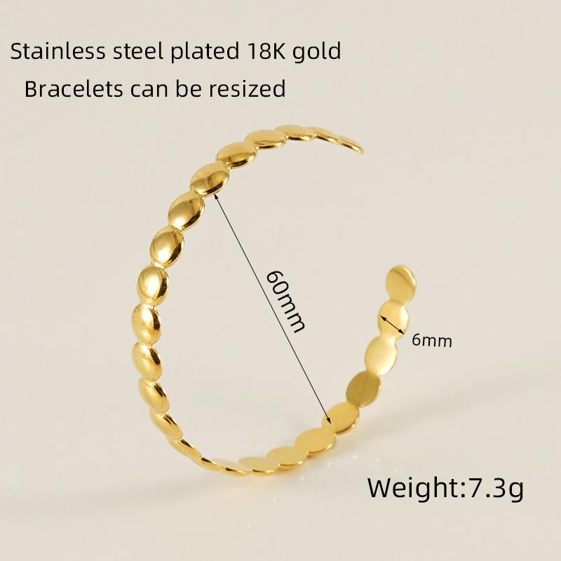 FANJIN Custom Waterproof Jewelry Stainless Steel Cuban Chain 18k Gold Plated Bracelet for Women Ladies Bracelet Sets