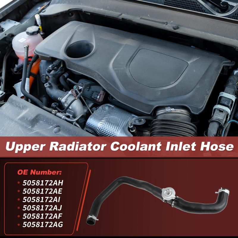 X Autohaux Upper Radiator Coolant Inlet Hose for Jeep Compass Patriot 2.0L 2.4L 2007-2017 for Dodge Caliber 1.8L 2.0L 2.4L 2007