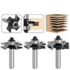 8mm Shank Four Blades T-Sloting Biscuit Joint Slot Cutter Jointing Slotting Router Bit Height Milling Cutter Woodworking