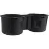 TQPONLY Front Seat Dual Cup Holder Rubber Ert Fitment 2016- Ford F150 F250 F350 F450 F550 Super Duty Truck Accessories