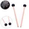 1 Pair Ethereal Drum Sticks Solid Wood Handle + Soft Rubber Head Drum Stick Musical Instrument