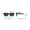 Gucci Color Block Letter Print Rectangular Sunglasses Men sunglasses Black GG1732SK-001