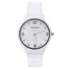 Beauguest Candy Color Circle Silicone Wristwatch