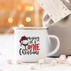 Эмалированная кружка для кофе с принтом «Малыш Санта» с кружками для пива, сока, напитков, кружки для воды, декор для кухни, рождественские подарки для семьи и друзей
