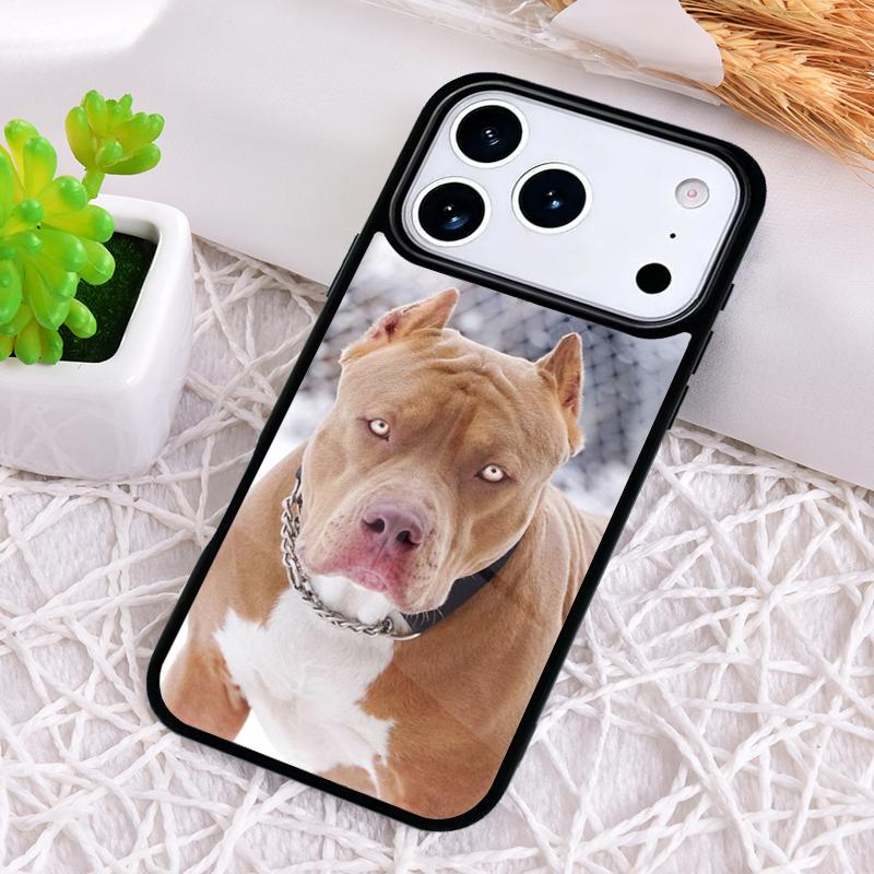 Pit Bull Lovely Pet Dog Pitbull soft Shockproof Phone Case for iPhone 17 Air 16e 15 11 12 14 13 Pro Max Cover Coque