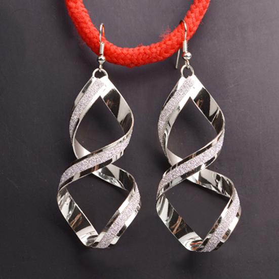 Женские спиральные скраб-крючки, висячие серьги, свадебные украшения, подарок для помолвки