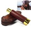 Mini Telescope Brass Pirate Monocular 25x30 Collapsible Vintage Monocular For View Watching Games Travel Hiking Camping